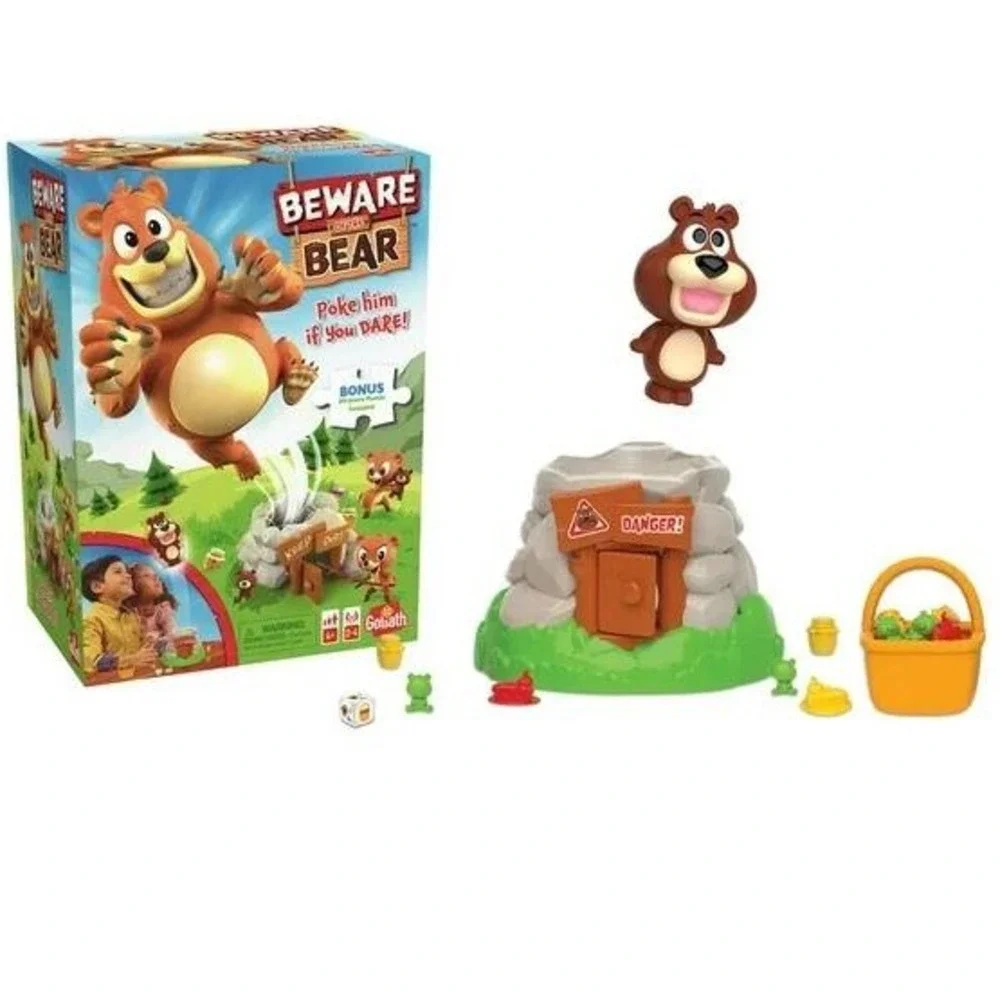 Beware of The Bear Game Poke The Bear & Sneak The Goodies Before He Wakes Up New